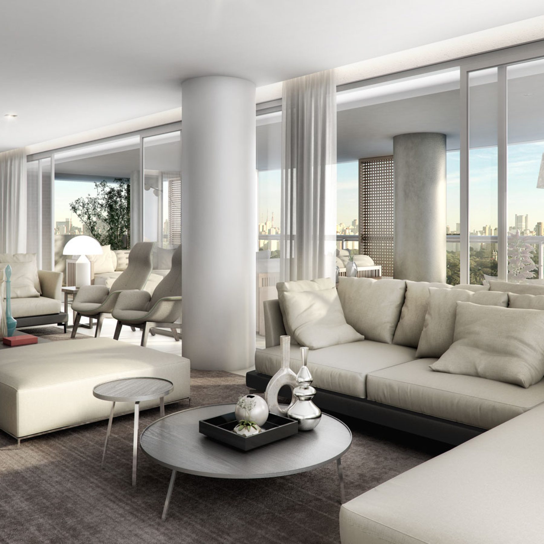 Geometria Itaim │ Living com Vista