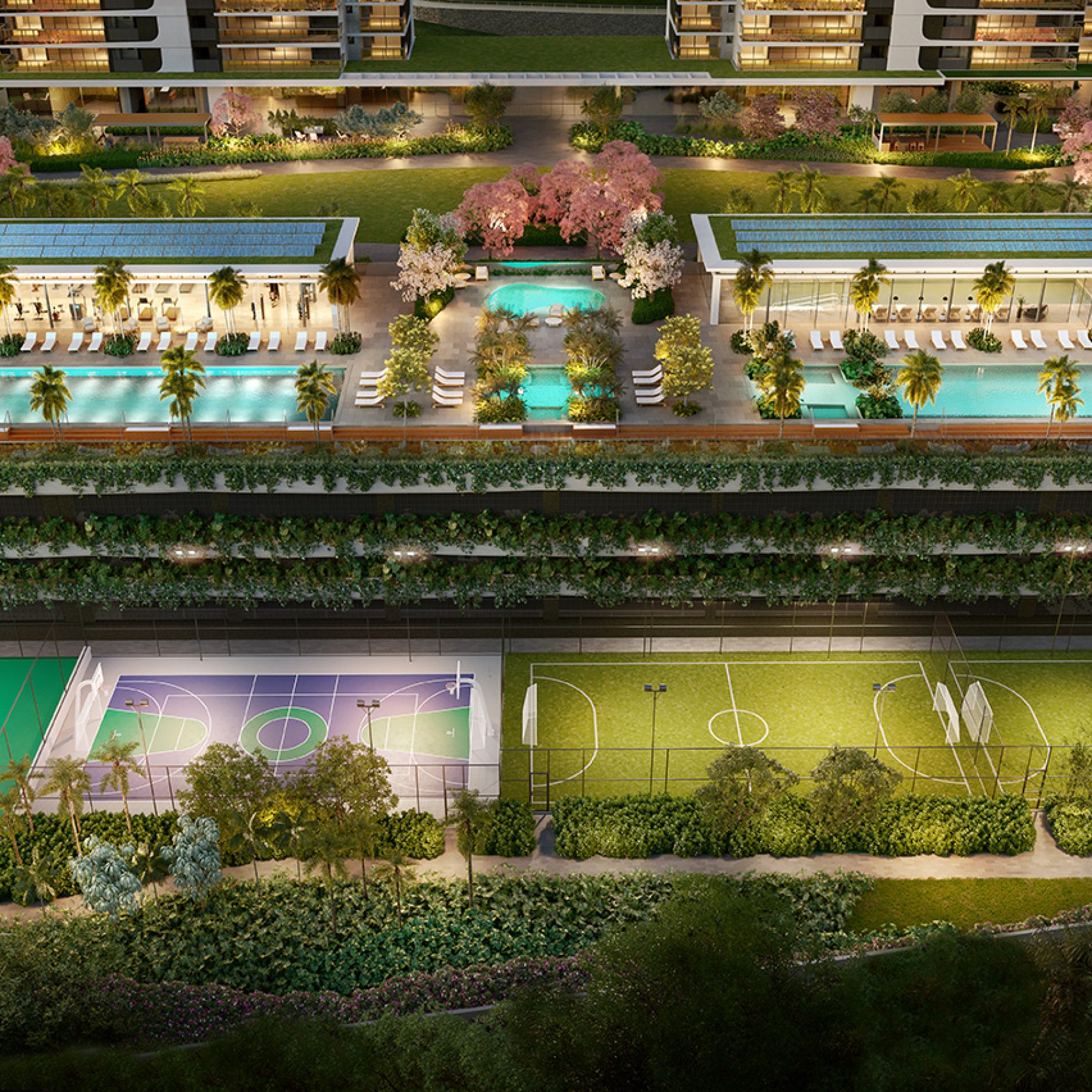 PARQUE GLOBAL │ TORRE IBIRAPUERA │ QUADRA POLIESPORTIVA CAMPO DE FUTEBOL SOCIETY E QUADRA DE TENIS DESCOBERTA