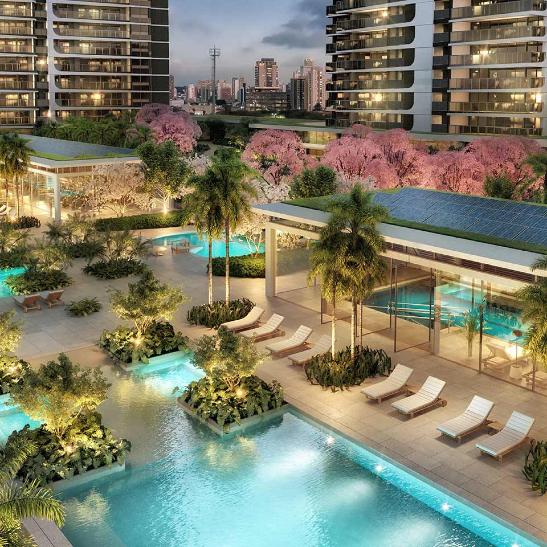 PARQUE GLOBAL │ TORRE REGENT │ AREA VERDE PIO XLL NOTURNA