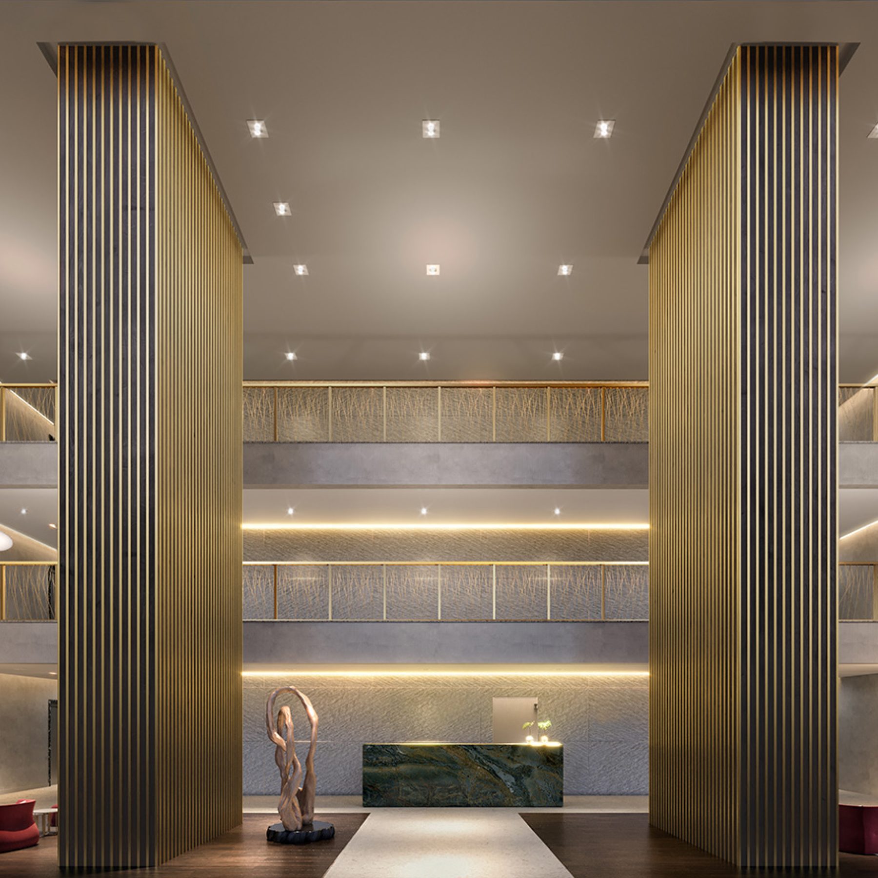 PARQUE GLOBAL │ TORRE SEMPIONE │ LOBBY TORRE 1