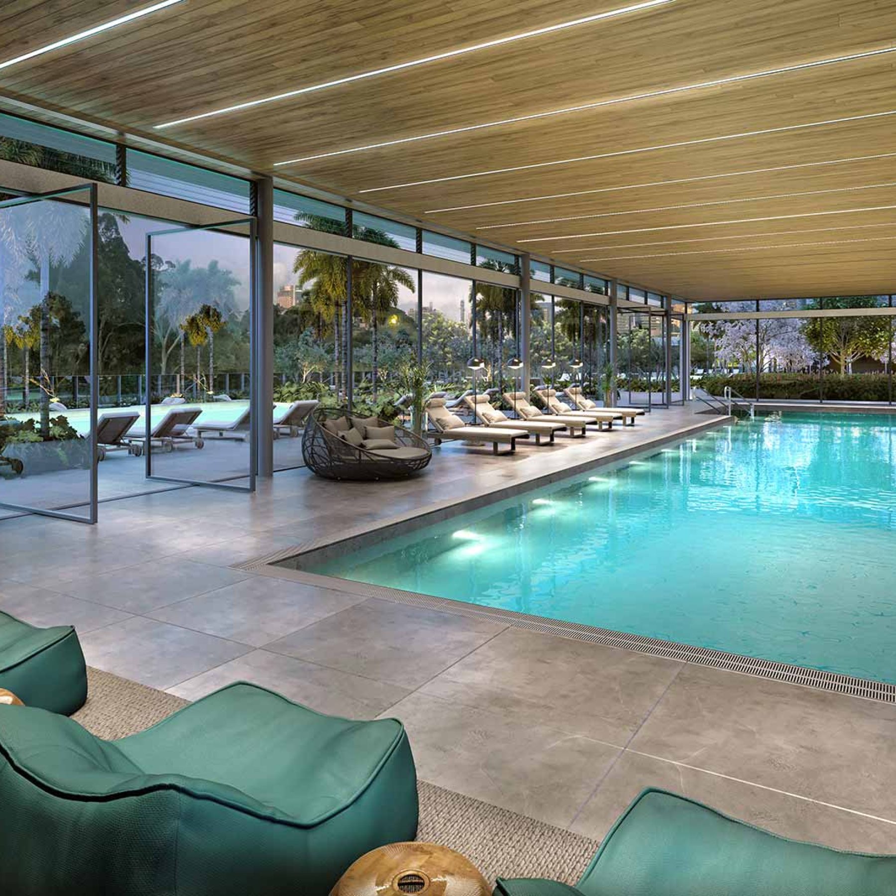 PARQUE GLOBAL │ TORRE SEMPIONE │ PISCINA COBERTA