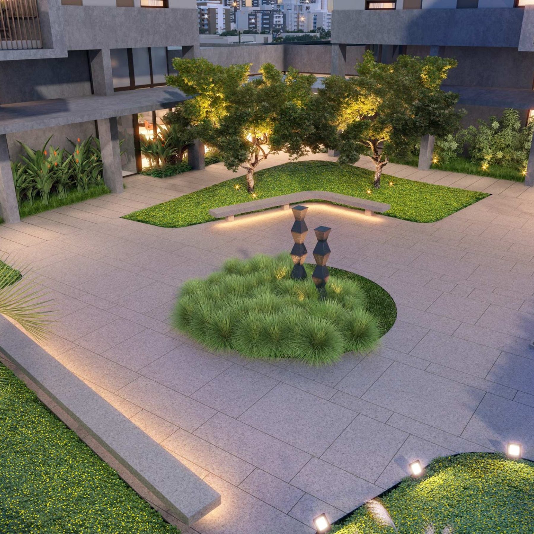 SIMMETRIA CAMPO BELO │ PRACA INTERNA