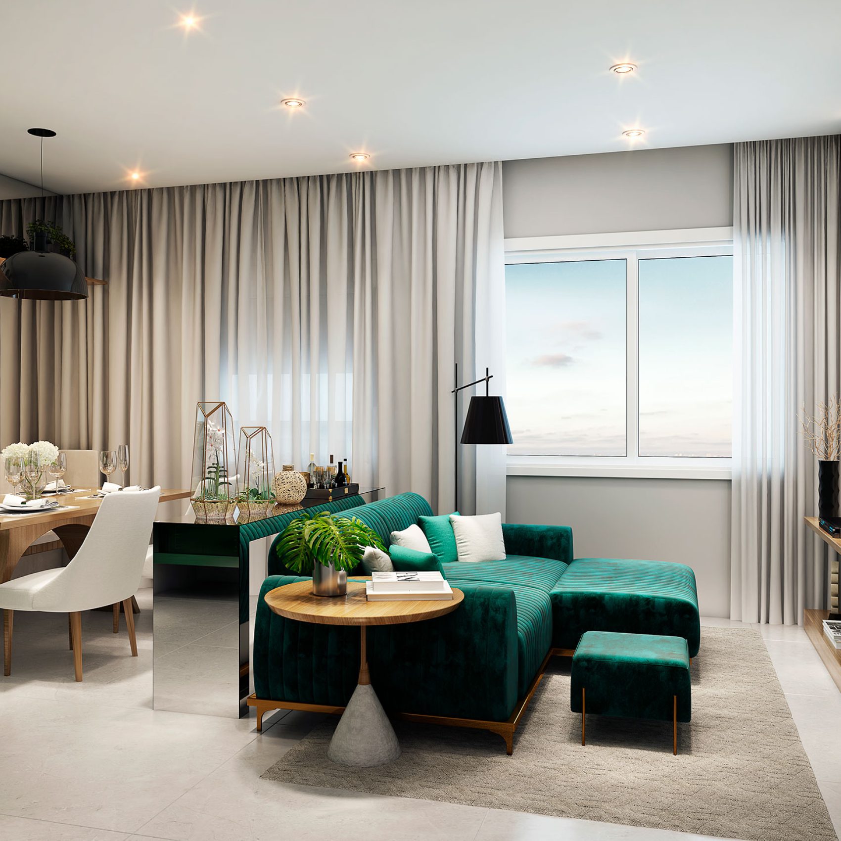 VIVA BENX CHACARA SANTO ANTONIO │ LIVING 34M AMPLIADO