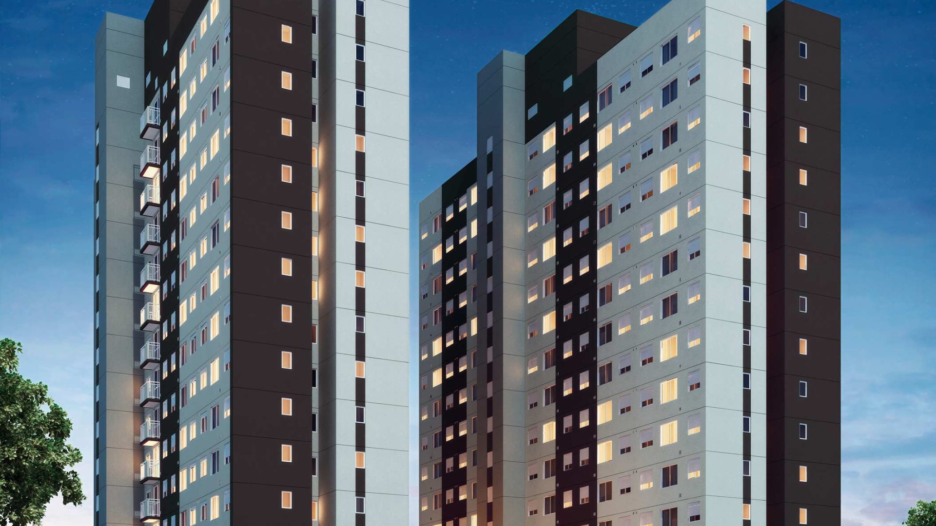 VIVA BENX JARDIM MARAJOARA 2 │ FACHADA NOTURNA
